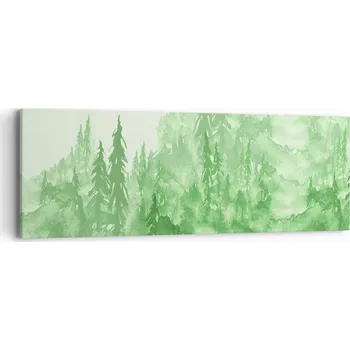 Obraz Obraz na plátně do obýváku ložnice 90x30 les foto obrazy na zeď canvas