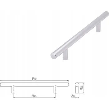 Úchytka nábytku SIRO 885-208ZN1 Nábytková úchytka lesklý chrom