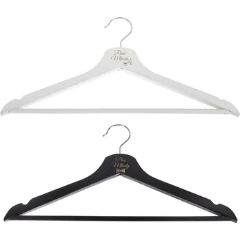Věšák VĚŠÁK na oblečení GRAVÍROVÁNÍ ŽENICH NEVĚSTA 2