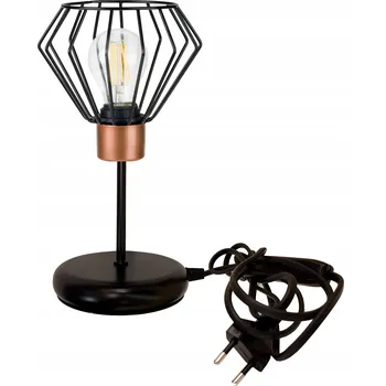 Lampička Noční lampa Stolní lampa loft na LED žárovku E27 Drátěná