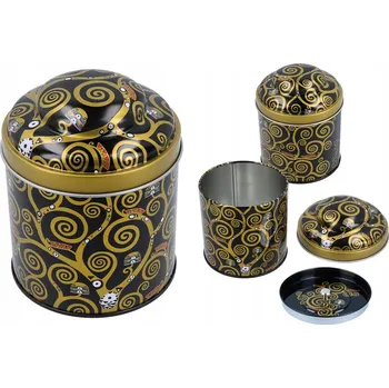 Obraz Dóza Carmani Klimt kovová na čaj