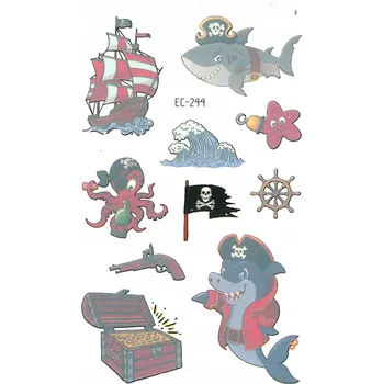 Odstranitelné tetování Smyvatelné tetování pro děti ŽRALOCI EC244