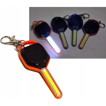 Lampička přívěsek na klíče na klíče COB LED oranžová KLÍČ