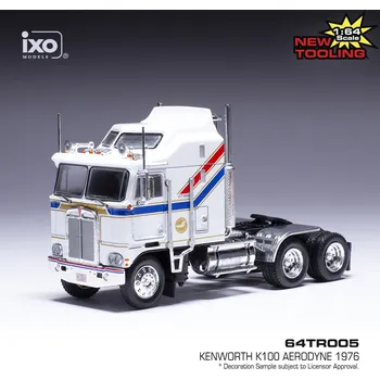autíčko Kenworth K100 Aerodyne (1976) - Bílá 1:64 IXO