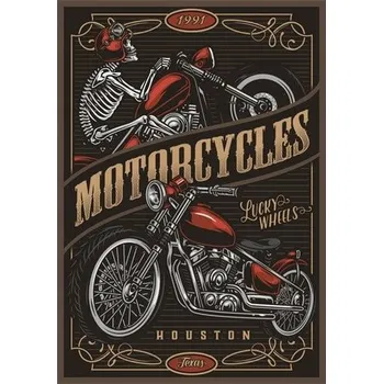 Obraz Cedule Motorcycles - Houston