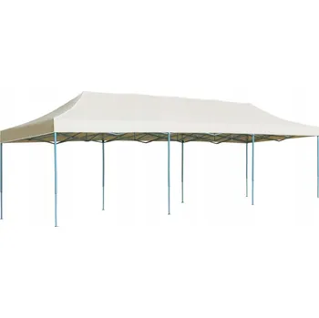 Zahradní stan Skládací párty stan, 3 x 9 m, krémový