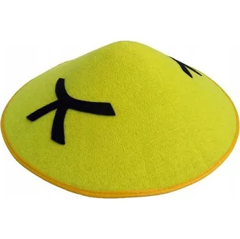Čepice Klobouk Číňan Žlutá čepice CC002