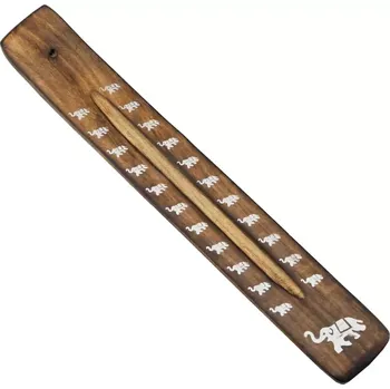 Vonná tyčinka Stojánek na vonné tyčinky dřevěný - lyže antik Slon