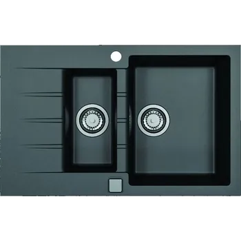 Granitový dřez Dřez jednopůlkový Alveus Cadit granitový černý