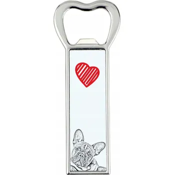 Otvírák Francouzský buldoček, otvírák na láhve se psem, s vaší fotografií