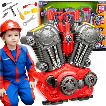 ostatní stavebnice SADA PRO AUTOMECHANIKA MOTOR NA ŠROUBOVÁNÍ A SKLÁDÁNÍ DÍLŮ MALÝ KUTIL