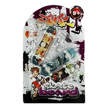 Vrták Hračka skateboard na prsty 3ks, sada skateboardů na prsty