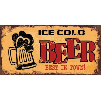 Obraz Cedule Ice Cold Beer - Best In Town!