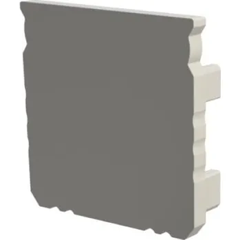 Záslepka pro hliníkový profil povrchový hluboký bílá bez otvoru