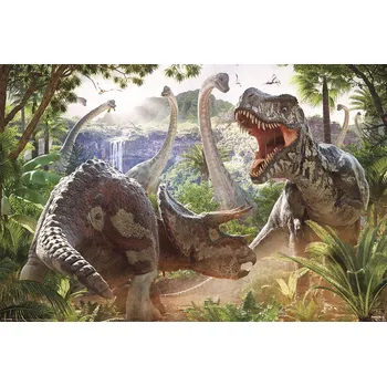 Obraz Plakát Dinosauři T-Rex Jurský park Plakát bez rámu 91,5 x 61 cm