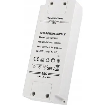 Napájecí zdroj pro osvětlení LED zdroj 65W 12V DC BEZ KABELŮ STANDARD PLUS