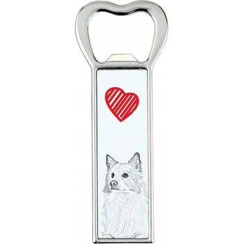 Otvírák Islandský ovčák – otvírák na lahve s fotkou psa, s Vaší fotografií