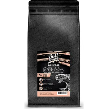 Krmivo pro psa Best Breeder DELUXE Scottish Salmon Adult 12 kg granule pro psy - od psiskoty.cz (Lahodný skotský losos s koprem, špenátem, fenyklem, chřestem a rajčaty. Kompletní krmivo bez obilovin pro dospělé psy. Dopřejte vašemu parťákovi granule plné masa a)