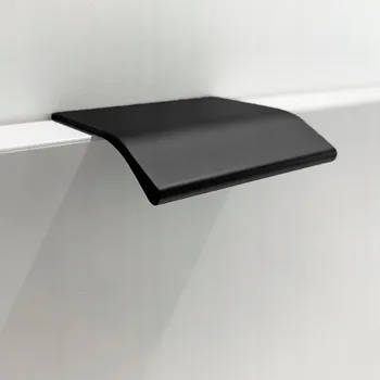 Nábytkové kování Úchytka hranová MILANO UA02 U11 ČERNÁ L50