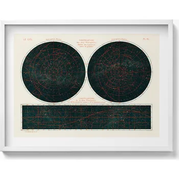 Obraz Dekorativní nástěnný obraz do obýváku kuchyně Grafika nebe a vesmíru 80x60 cm