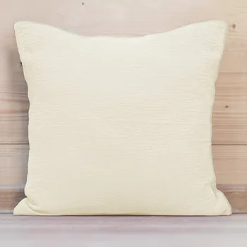 Povlak na dekorativní polštářek Mušelínový povlak na polštář MSN-018 Světle vanilkový 50 x 50 cm