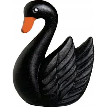 Figurka Labuť model černá
