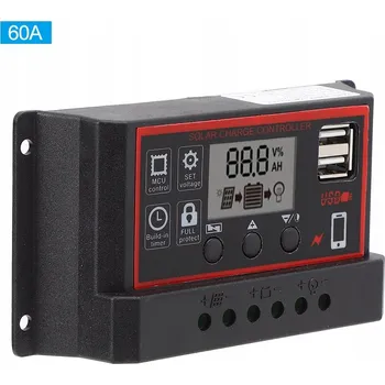 Bezpečnostní kamera 60A Regulátor napětí solárního panelu PWM