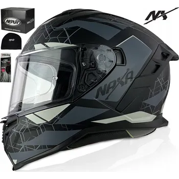 Helma na motorku MOTOCYKLOVÁ PŘILBA NAXA F32 S CLONOU vel.XL + PINLOCK