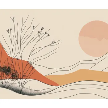 Plakát Plakát Písečná duna bez rámu 60 x 50 cm