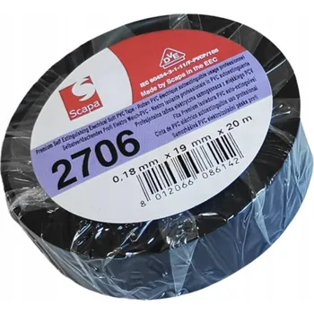 Izolační páska Izolační páska Scapa 2706 19mm/20m černá PRO -18C