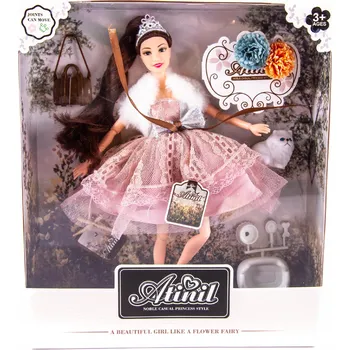 Panenka PANENKA S ŠATY PRINCEZNY A DOPLŇKY BOTY