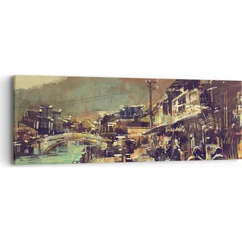 Obraz Obraz na plátně do obýváku, ložnice 90x30 krajina foto obrazy na zeď