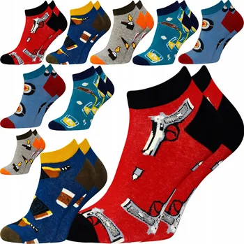 Pánské ponožky Kasawi Ponožky kotníkové ponožky pánské bavlněné proti pocení 10-PAR vícebarevné velikost 39-42