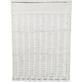 Koš na prádlo Volně stojící koš na prádlo Koszoplotka 67 l, bílý, šedý