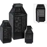 Lucerna na svíčku vzorovaná sada 3 ks 38/28/20cm