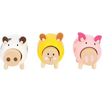 Dřevěná hračka Zvířátka Vydávající Zvuky Dřevěná - 1 Ks