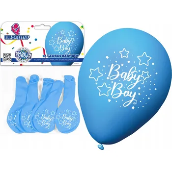 Balónek Modré Balónky „Baby Boy“ 6 Ks