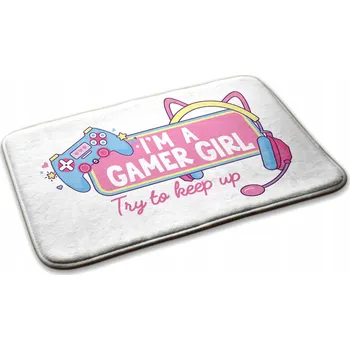 Koberec Dekorativní Komfortní Koberec Junior do Dětského Pokoje Gamer girl grafika