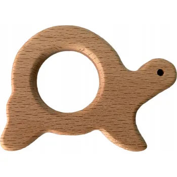 Dřevěné kousátko BestDIY, dřevo, béžové