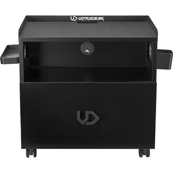 Koupelnový nábytek Ultradesk CRATE univerzální skříňka, černá UDESK-CR
