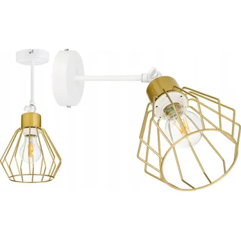 Nástěnné svítidlo Nástěnná LAMPA KINKIET nastavitelná loft drát zlatá 1