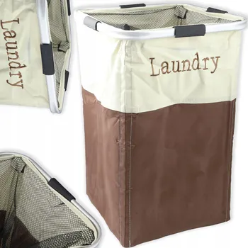 Koš na prádlo Volně stojící koš na prádlo Prymus AGD 80 l, béžový