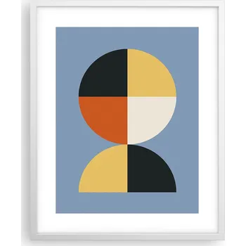 Obraz Obraz plakát na zeď v bílém rámu 40x50 abstrakce plakáty do obýváku