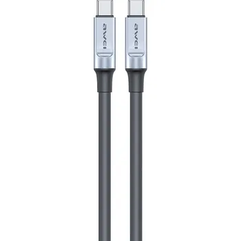 Datový kabel Kabel Awei USB - USB typ C 1 m černý