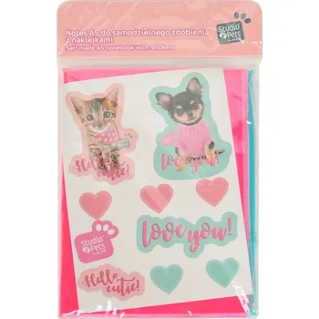 Zápisník NOTES A5 S NÁLEPKAMI STUDIO PETS PASO
