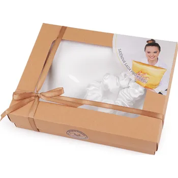 Saténová Beauty sada na spaní, povlak a scrunchie gumička Varianta: 1 bílá, Balení: 1 ks