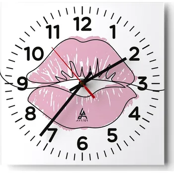 Hodiny Nástěnné hodiny do obýváku 40x40 Grafika Bezhluké hodiny na skle Tiché