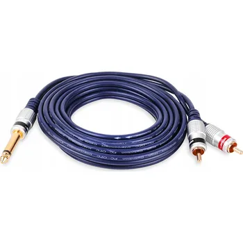 Audio kabel Kabel Vitalco MK80 jack (6,3 mm) - 2x RCA (cinch) 3 m
