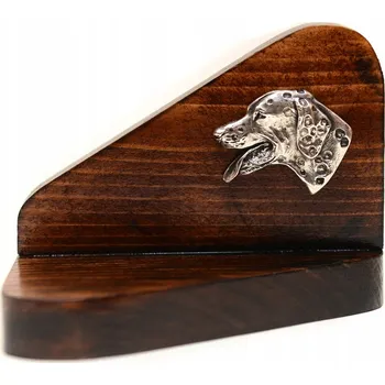 Svícen Dalmatin dřevěný podstavec se psem na čajovou svíčku / ohřívač