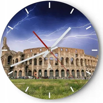 Hodiny Nástěnné hodiny ARTTOR skleněné kulatý 30 cm moderní tiché